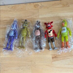 Funko Five-Character Set Purple Yellow Brown Red Green Action Figures